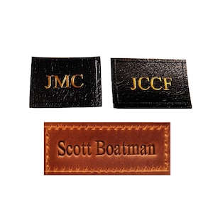 Parche de cuero personalizado, etiquetas hechas a mano, etiquetas de costura personalizadas, etiqueta de nombre de cuero, etiqueta personalizada, marca de bolso hecha a mano, marca de ropa