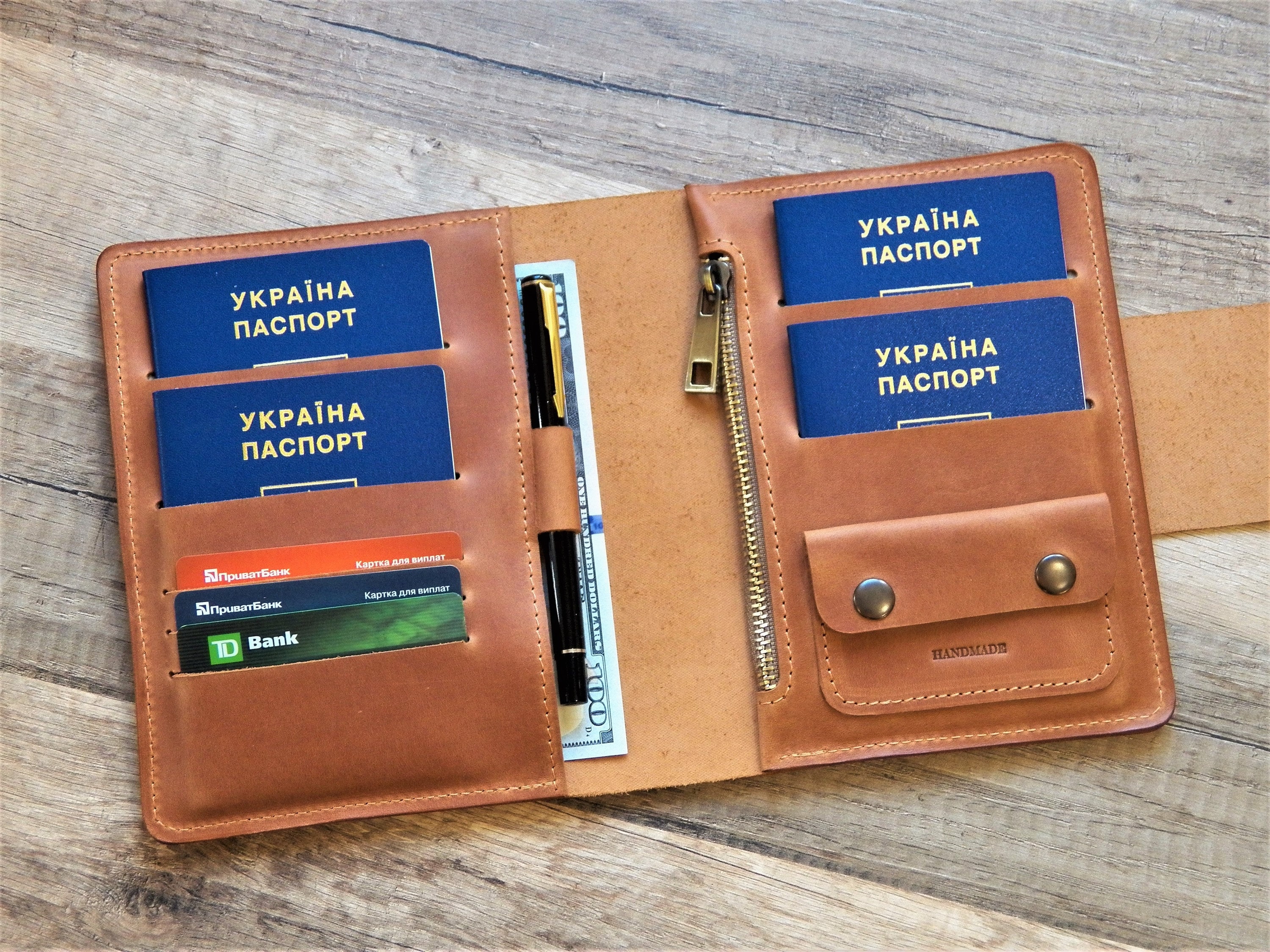 Wallet women travel wallet leather wallet woman family Etsy