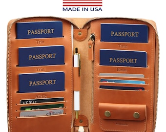 Family passport holder 5 Family travel wallet leather 3 passport cover leather family passport holds 4 6  personalized passport 7 organizer