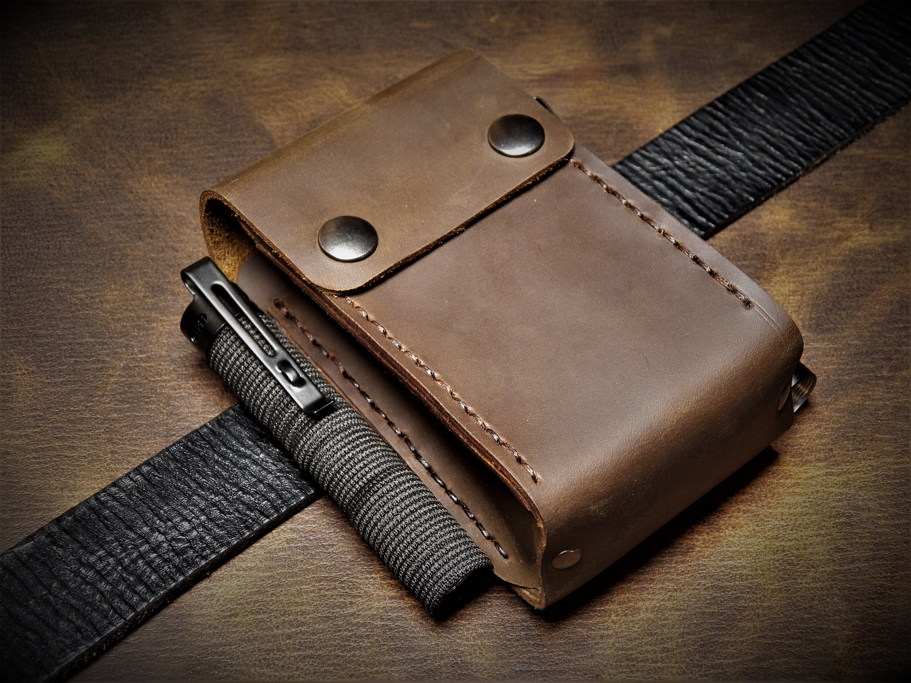 EDC Leather Belt Pouch EDC Pocket Organizer Pouch for Etsy