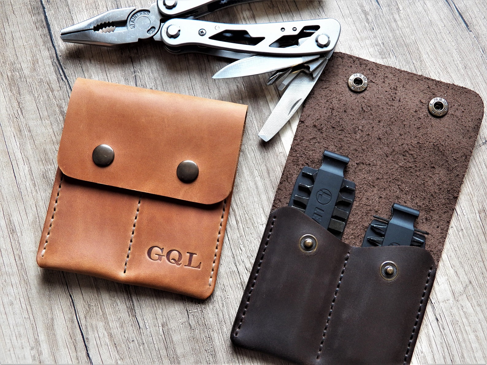 Leatherman bit kit sheath EDC pocket organizer Bit holder Etsy