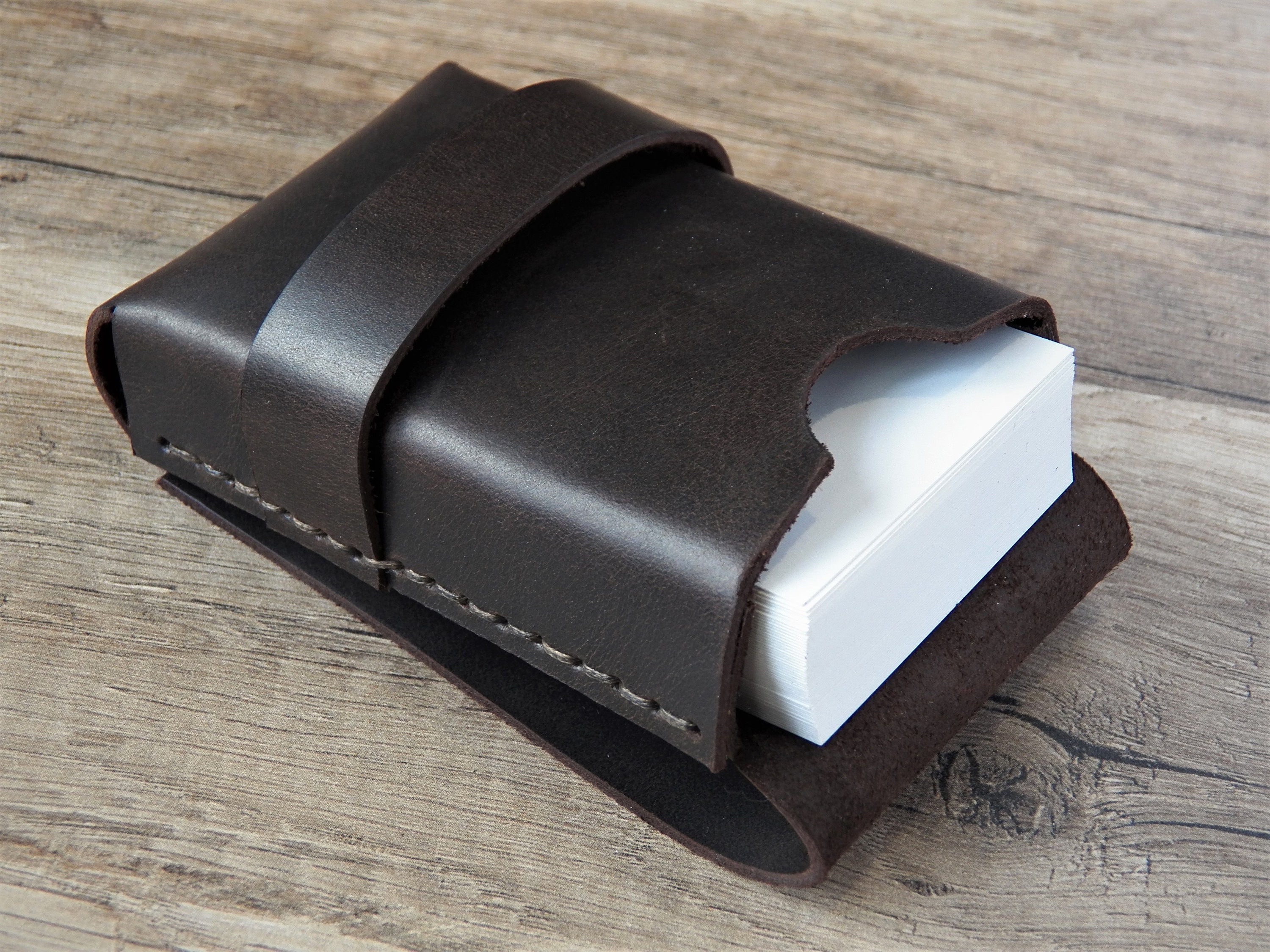 Personalized Card Wallet Personalized Card Case Mens Leather Business ...