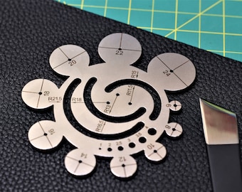 Gabarit Acrylique TBEST - Motif Maroquinerie - Outil Artisanat Durable Pour Sac à Main En Cuir