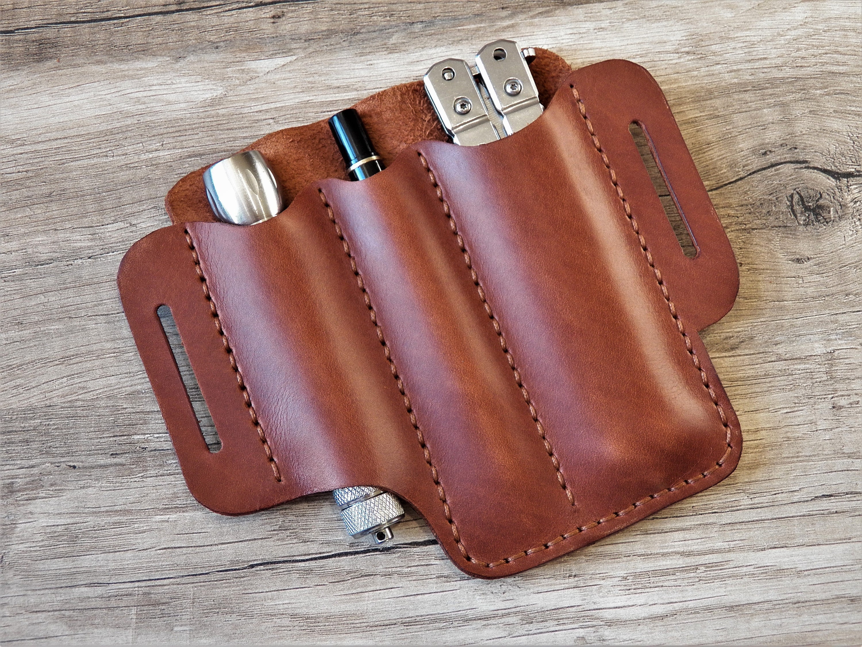 EDC Leather Belt Pouch EDC Pocket Organizer Pouch for Etsy