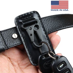 Personalized belt key holder, Key clip  Lever clip leather, Tactical key chain, belt key fob keychain for men, belt key ring, Handmade USA