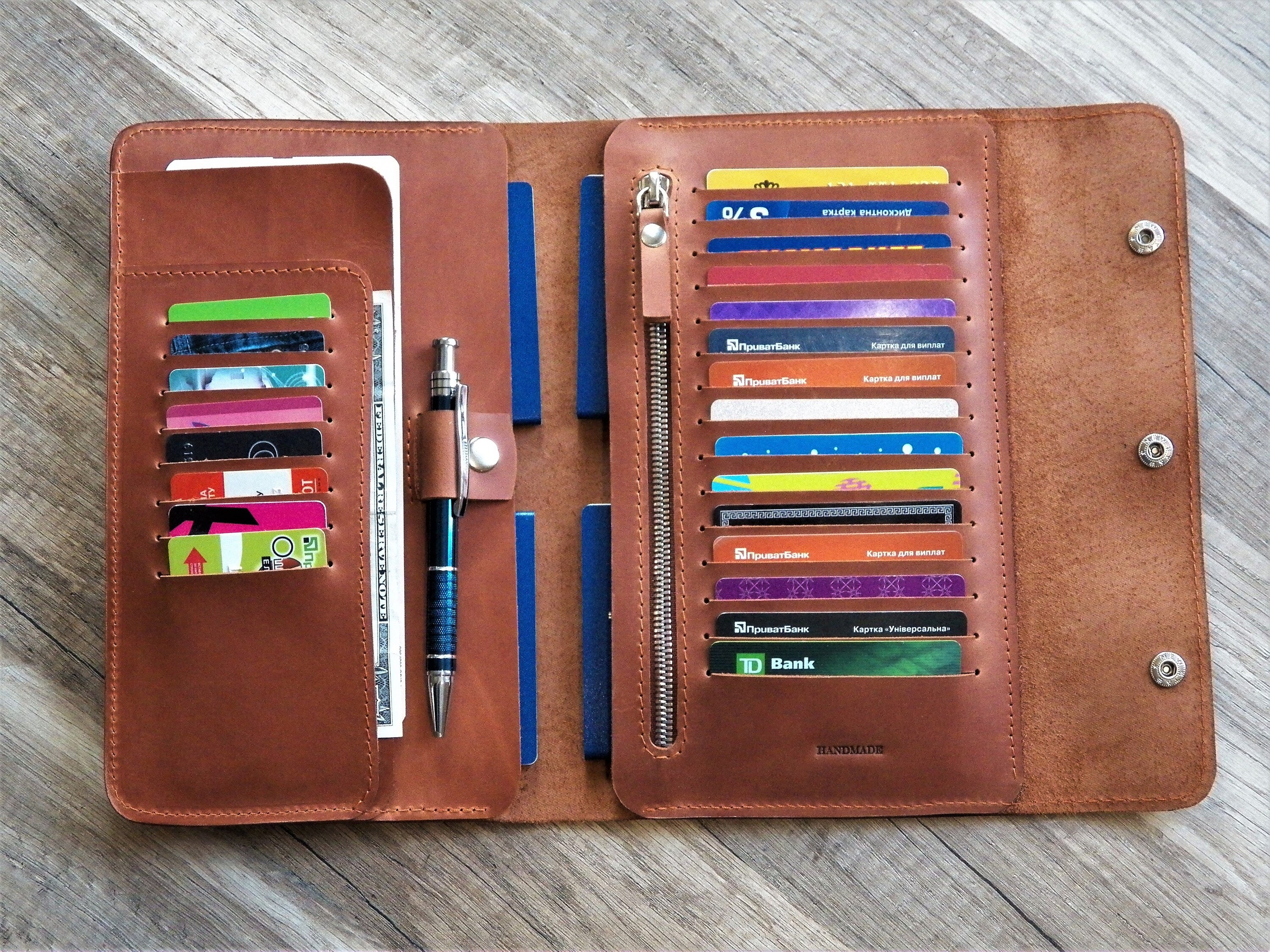 Family passport holder Family travel wallet Leather passport Etsy