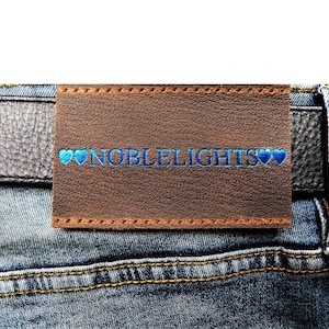 Leather label for jeans Personalized Custom leather label Label for denim Leather label Leather Patch