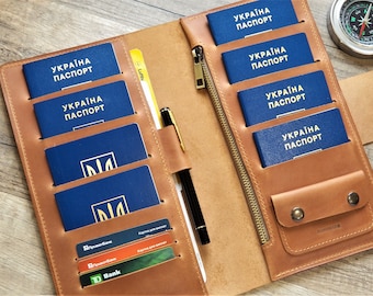 Family passport holder 8 Travel wallet  leather passport holder 6 leather case passport holds 4 7 10 personalized passport organizer 5 3