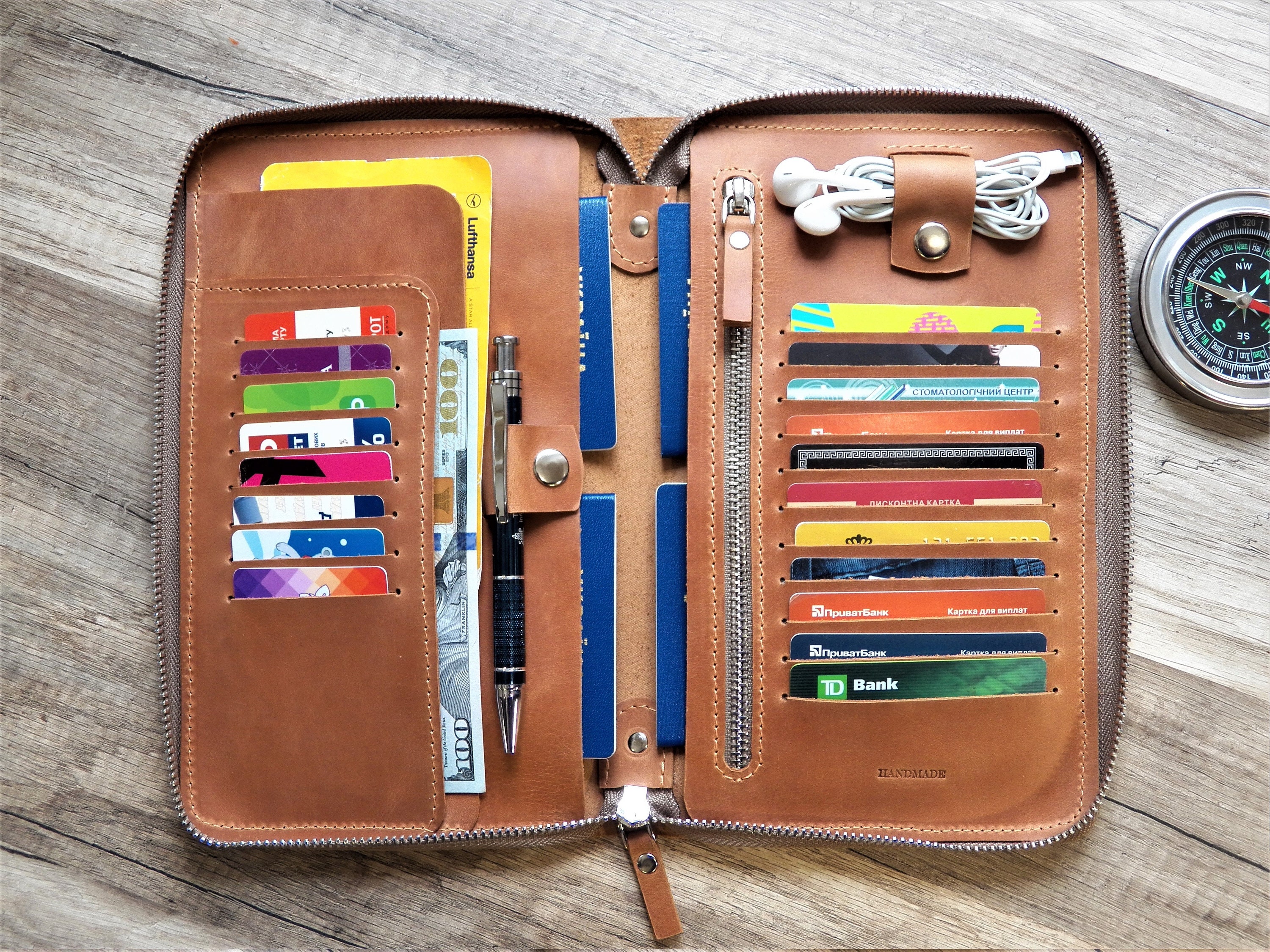 Travel gifts for women personalized travel document wallet Etsy