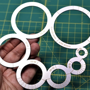 Leather Craft Ruler Stainless steel circul ruler Leather tool for craft Leather craft corner ruler Circle cutting template Cutter leather