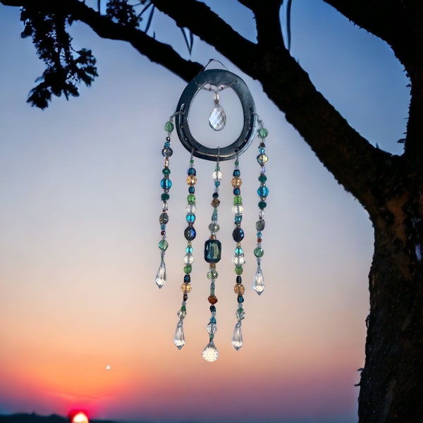 Horseshoe Sun Catcher Etsy