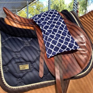 Stirrup Cover Suspenders, Over the Saddle (Patterned)