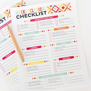 Editable Cleaning Checklist and Schedule image 1