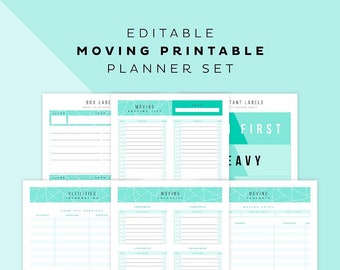 Moving Planner Printable Set