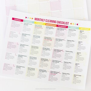 Editable Cleaning Checklist and Schedule image 4