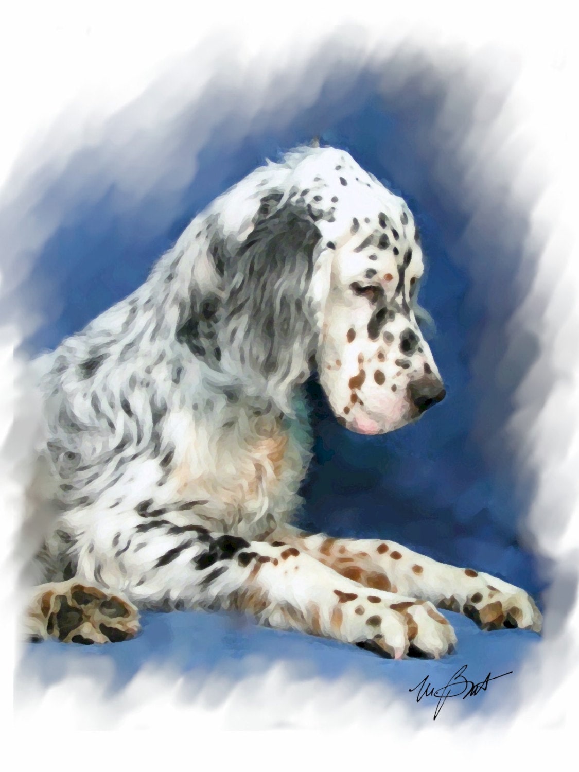 English Setter #2 Note Cards