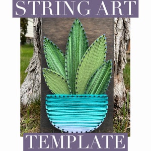 DIGITAL Succulent String Art Templates, Print File, Plant SVG File