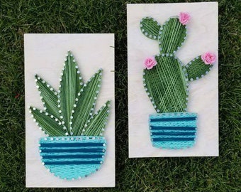 Cactus string art | Etsy