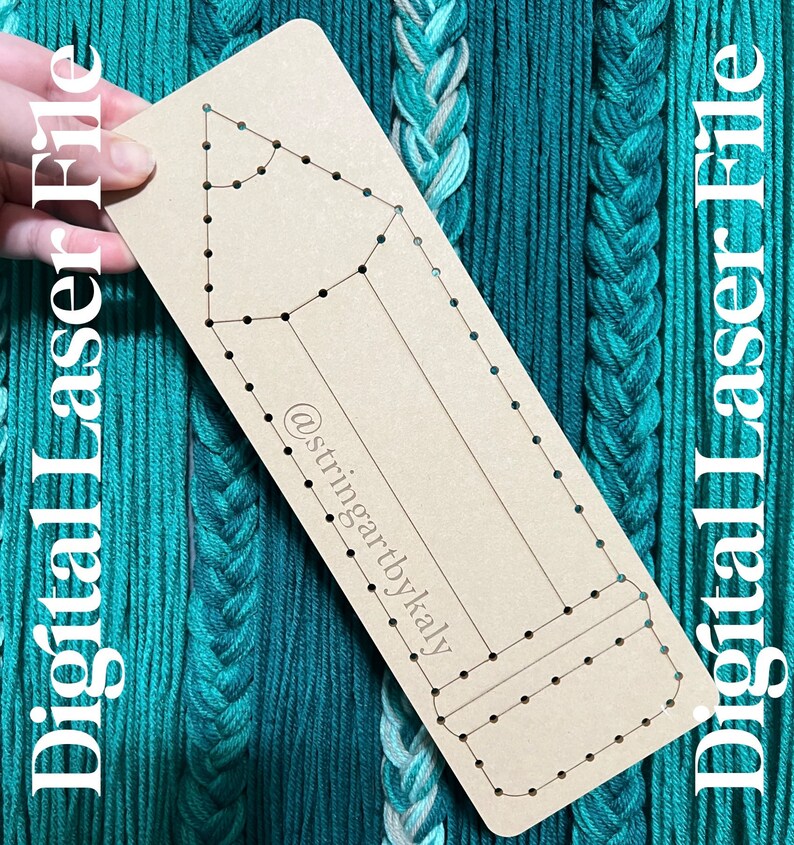 DIGITAL LASER Pencil String Art Template Laser Cut File SVG - Etsy