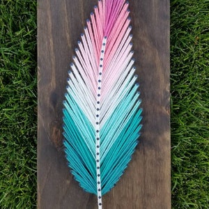Multicolored Feather String Art - Etsy Canada