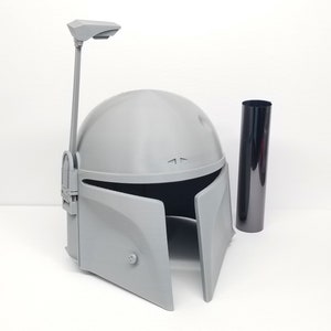 Boba Fett Dented Helmet Kit | Moving Rangefinder | Mirrored Visor Included | Physical DIY Parts Kit