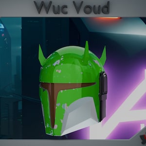Benutzerdefinierte mandalorianische Helmdateien für den einfachen 3D-Druck mit vielen anpassbaren Optionen.stl-Datei - Wuc Voud