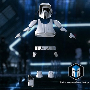 Scout Trooper / Biker Scout Armor | Raw DIY Kit | Scaled to FIt