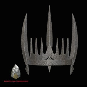 Crown for your Sauron Costume | Raw DIY Kit | Wearable Accessory