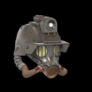 Raw DIY Helmet Accessory for Fallout Reclaimed Deep Mining Gas Mask | Scaled to Fit