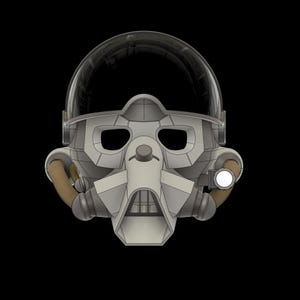Fallout Operable Secret Service Helmet | Scaled to Fit | Raw DIY Kit