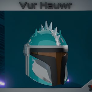 Custom Mandalorian Helmet Files Designed for Easy 3D Printing with Lots of Customizable Options .stl File -  Vur Hauwr