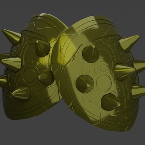 Black Krrsantans&#39; Shoulder Armor | Digital Download