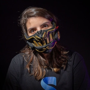 Cyber Samurai Mask | Raw DIY Kit | Wearable Accessory