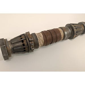 Rey Skywalker&#39;s New Yellow Saber DIY Kit with Opening Emitter and Optional Display Stand