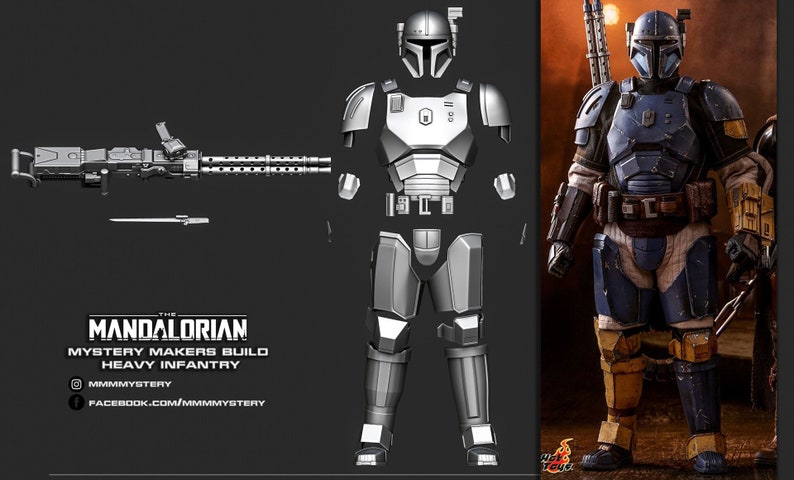 Heavy Infantry Paz Vizsla Mandalorian Armor Kit - Etsy