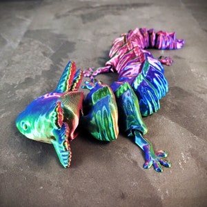 Articulated Axolotl Desk Toy Large Flexible Axolotl Many Colors Avaiable