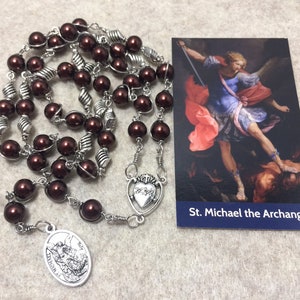 Saint Michael Chaplet | St Michael Rosary | Unbreakable Catholic Rosary | Handmade