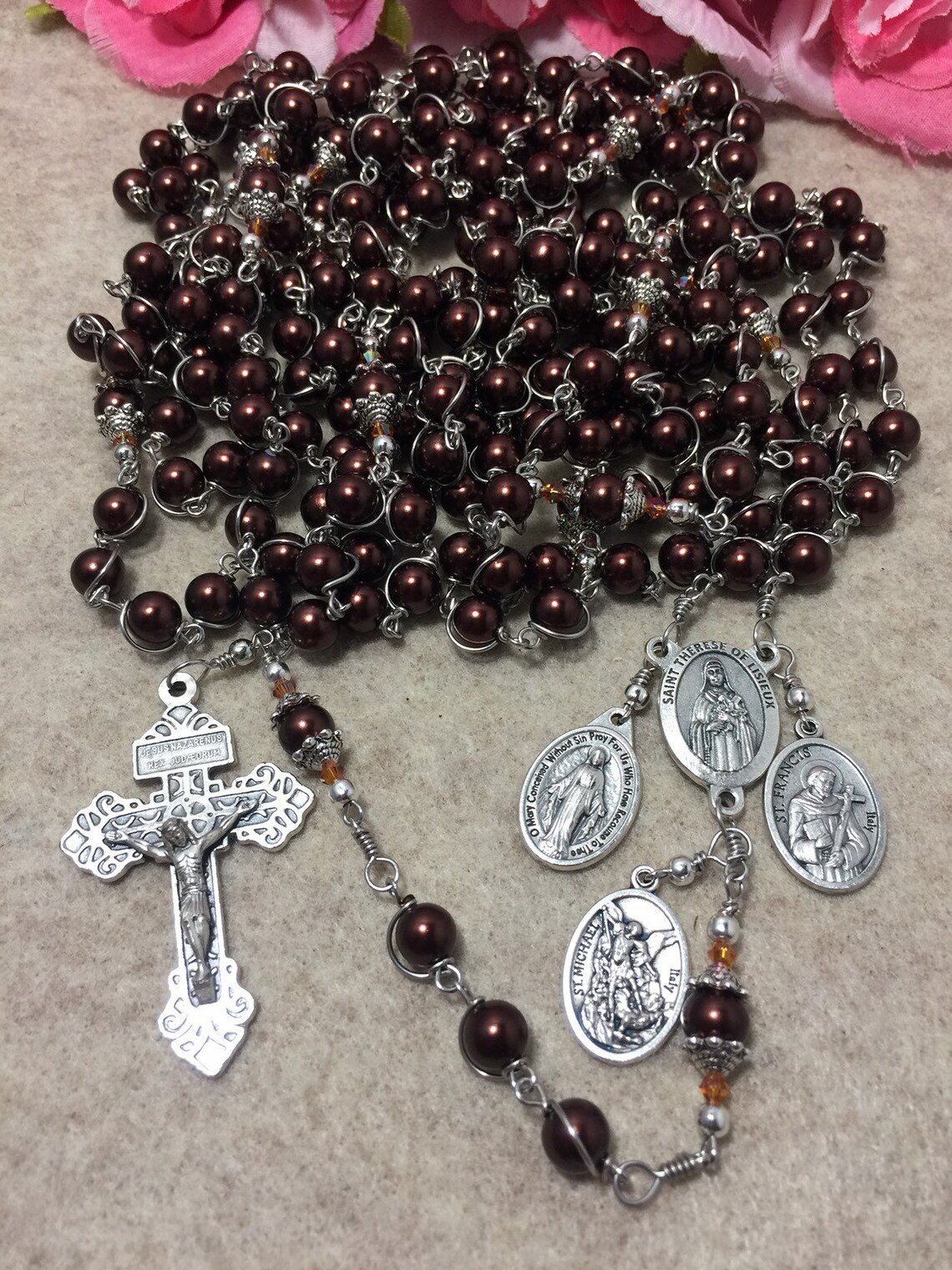 20 decade Catholic rosary Unbreakable rosary 20 decade & 4 Etsy
