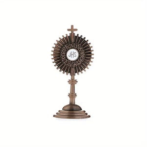 Miniature Monstrance Blessed Sacrament Eucharist, Adoretion Catholic Gift