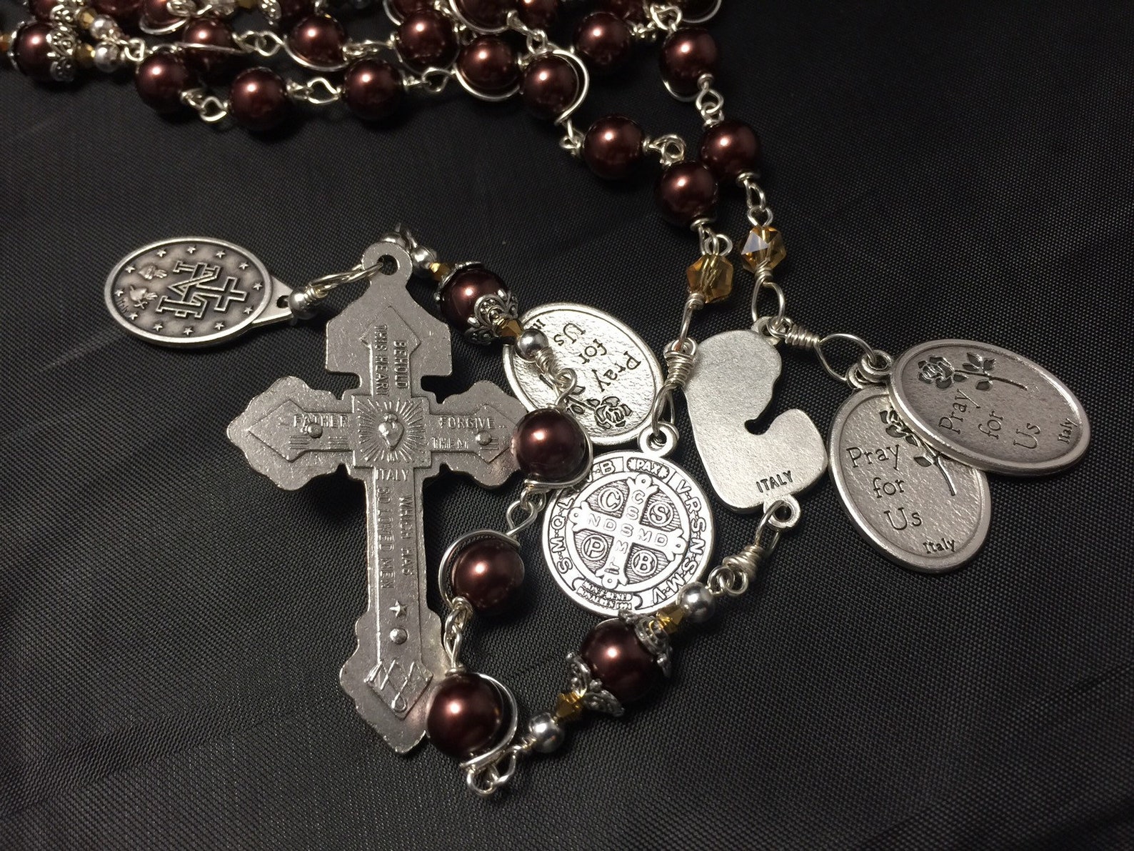 15 decade Catholic rosary Unbreakable rosary 15 decade & 5 Etsy