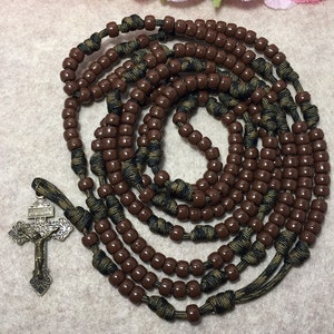 15 or 20 decade Catholic rosary, paracord rosary - 15 or 20 decade catholic Rosary - handmade