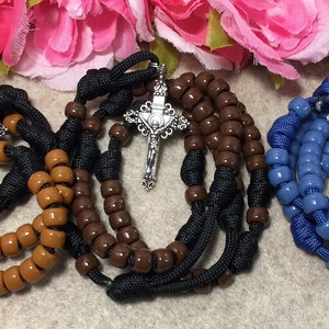 Paracord Catholic rosaries, Durable, strong rosaries | Handmade