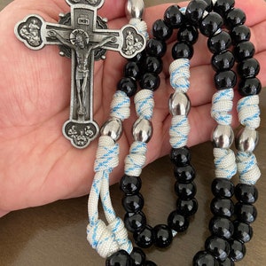 Paracord Rosary, Catholic Rosary, Durable Rosary, Handmade