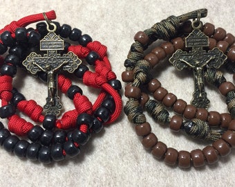 Handmade Paracord Rosary | Durable Catholic Prayer Beads