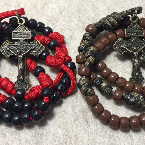 Durable Catholic Rosaries | Paracord Catholic rosaries | Handmade