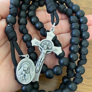 Seven Sorrows Of Mary Chaplet, Paracord Catholic Chaplet, handmade