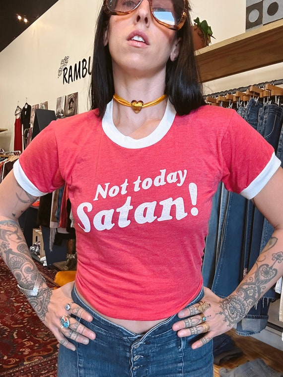 Not Today Satan Tshirt Men | Women Not Today Satan Tshirt Men | Women