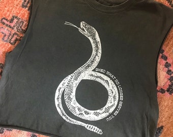 Snake Graphic Tee, Shed What No Longer Serves You, Serpent Tank, Moto Tank, Biker Tank, Yoga top, Kundalini Top, Womens Graphic Tee, Tshirt