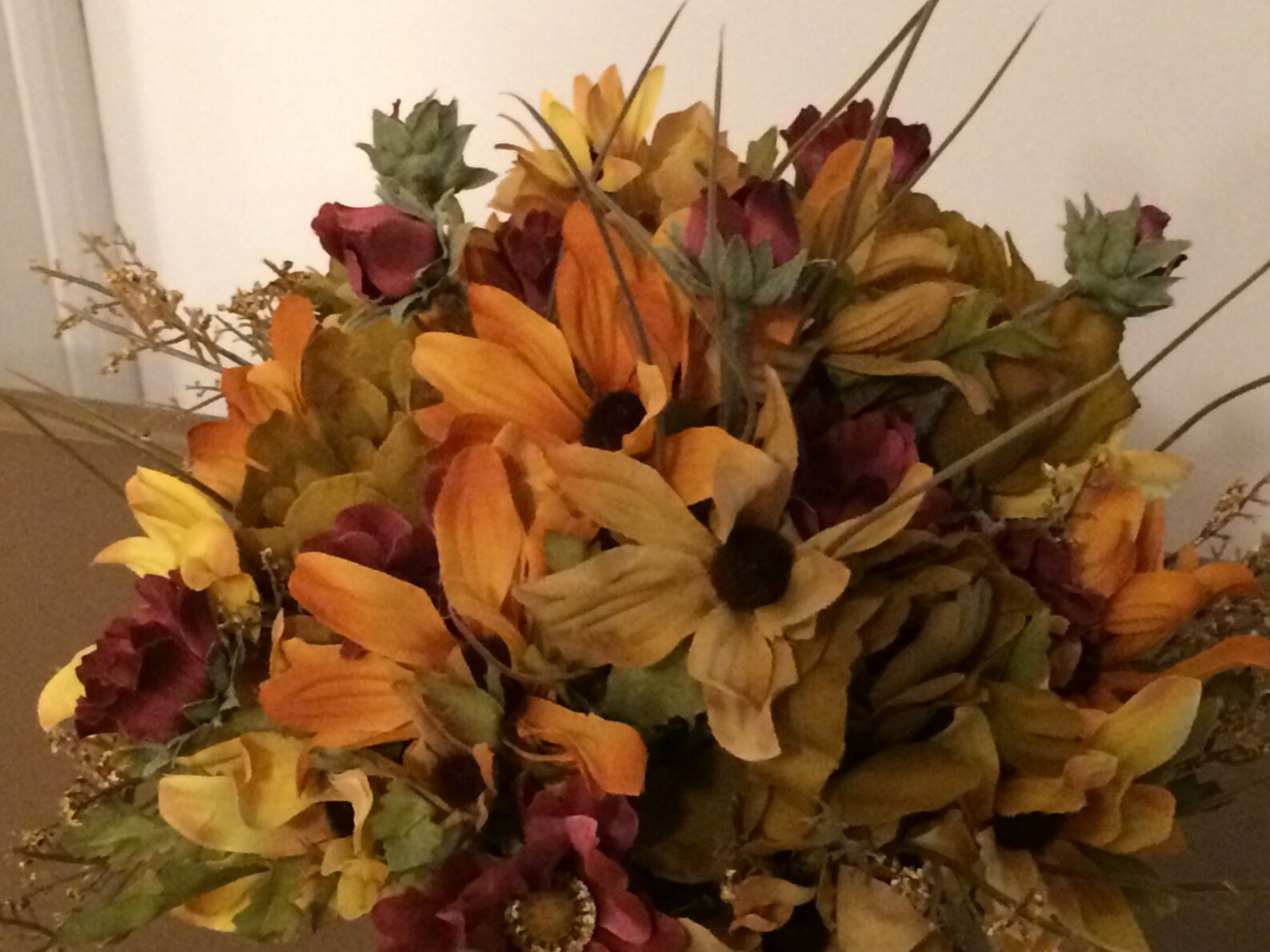 Fall Silk Flowers, Autumn Silk Flowers, Faux Autumn Flowers, Faux Fall