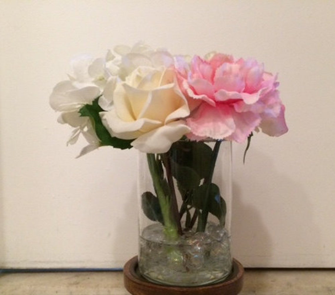 Silk and Real Touch Flower Arrangement Real Touch and Silk Etsy